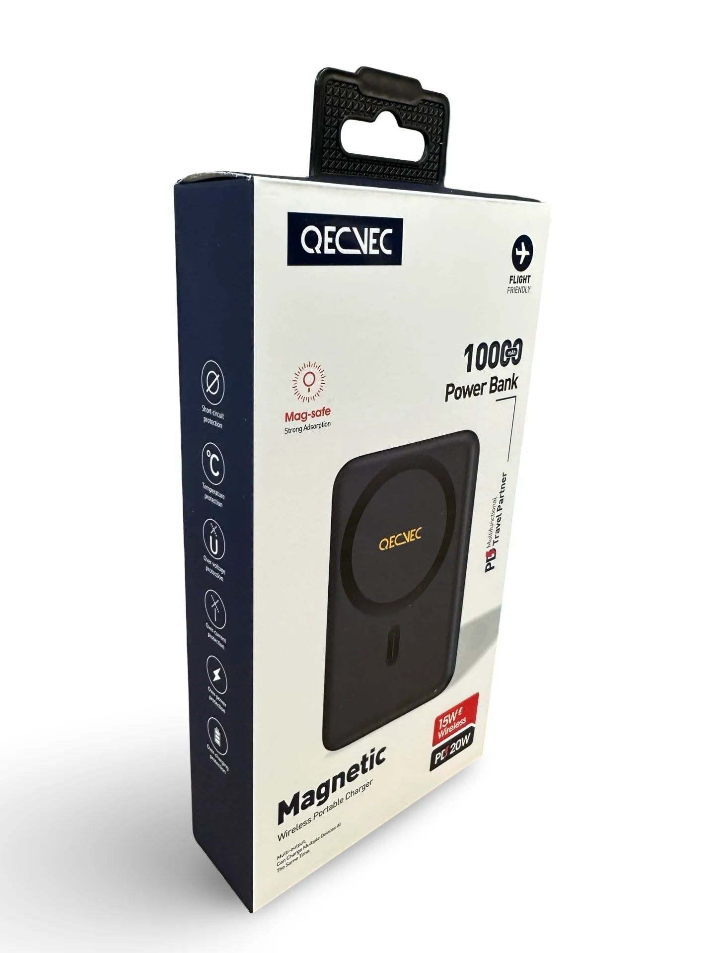 QECVEC Wireless MagSafe Power Bank Black