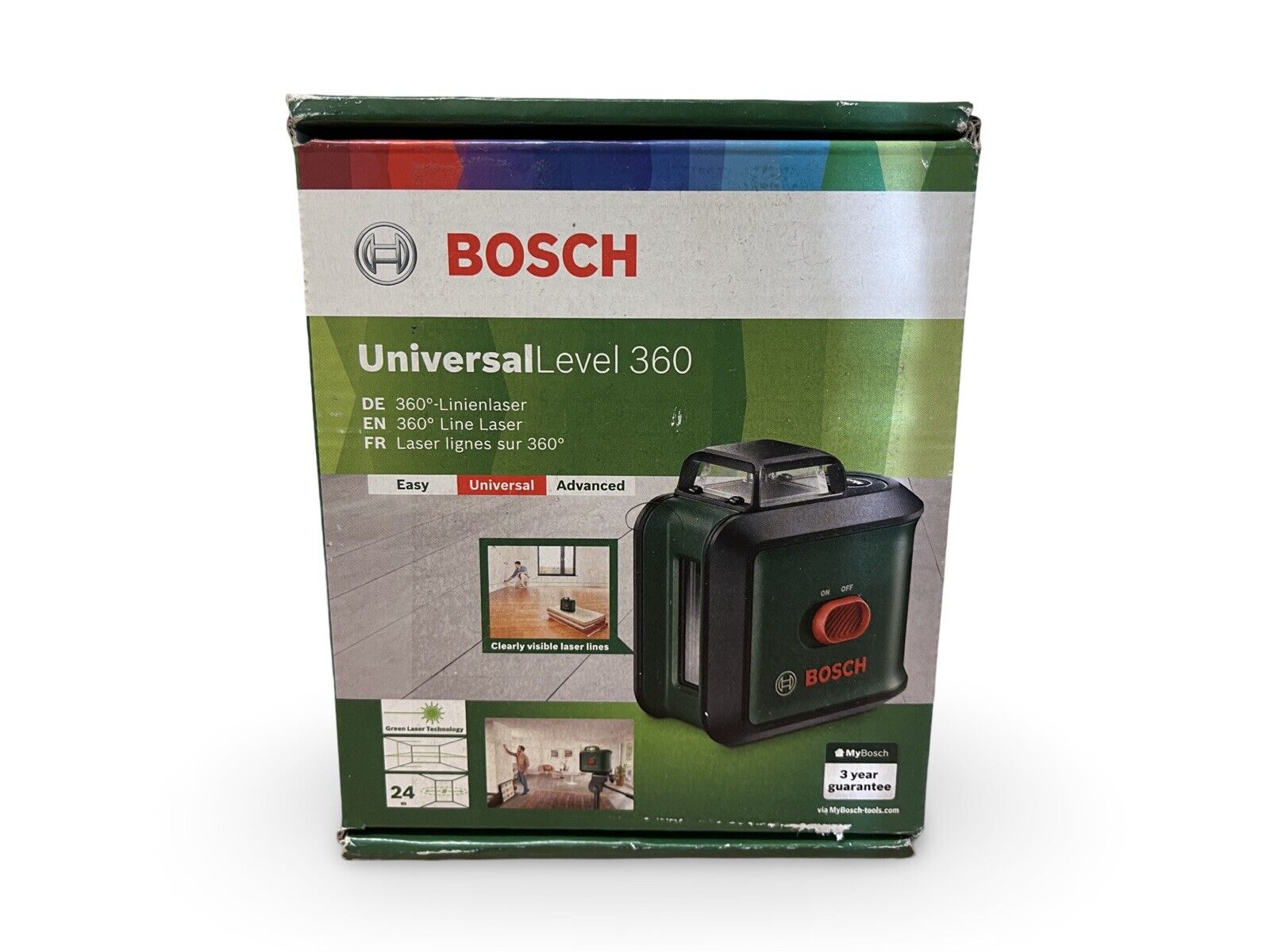 Bosch 24m Universal Level 360 Cross Line Laser Level