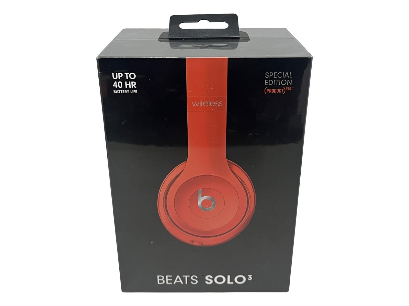 Original Beats Solo3 Citrus Red Wireless On-Ear Headphones Brand New Sealed