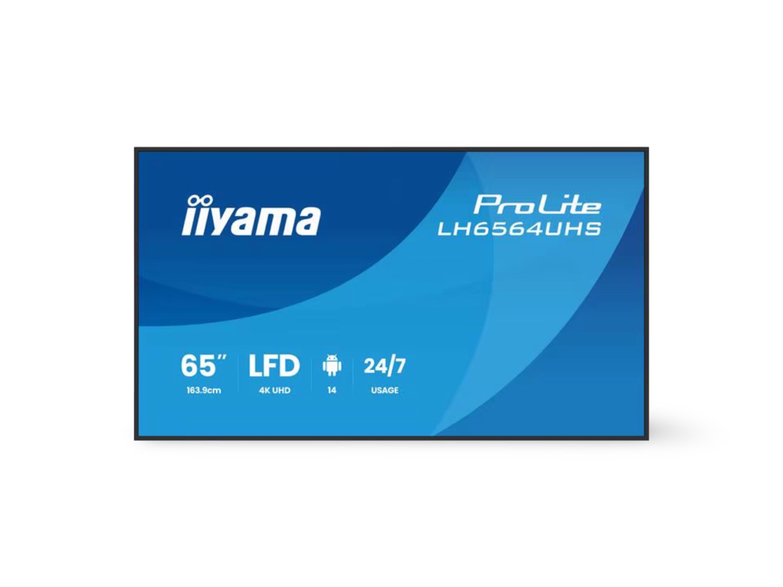Iiyama Prolite LH6564UHS 65" Digital Signage VA, 4K, 24/7, USB-C, HDMI,
