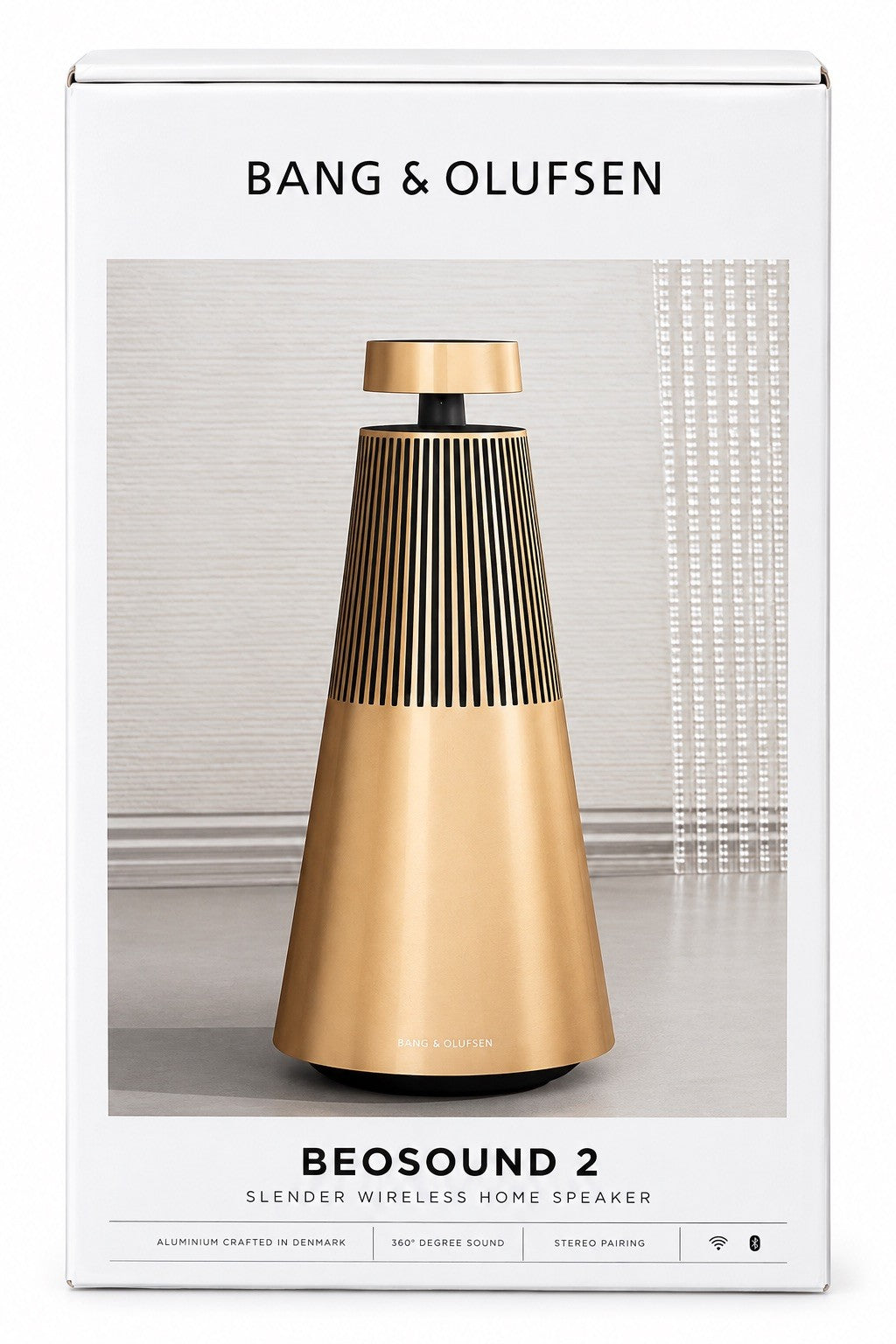 Bang & Olufsen Beosound 2 (3rd Gen) Gold Tone NEW SEALED 1YEAR WARRANTY