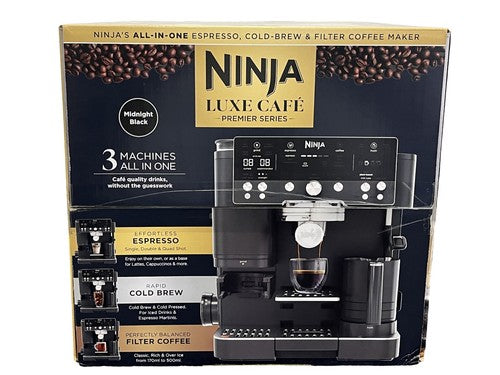 Ninja Luxe Café Premier Bean to Cup Coffee Machine ES601UK Silver or Black NEW