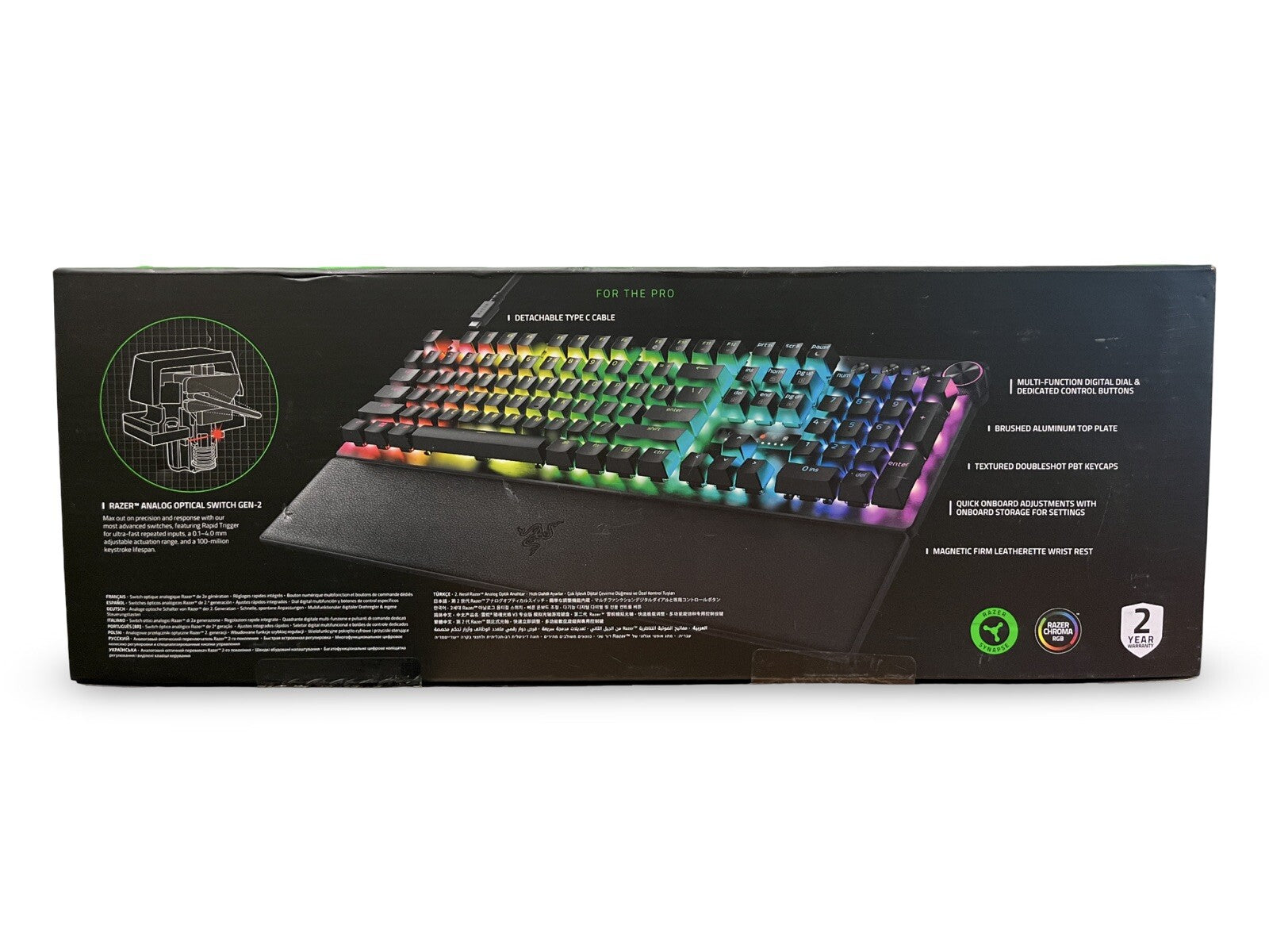Razer Huntsman V3 Pro - Analog Optical Esports Gaming Keyboard - US Layout