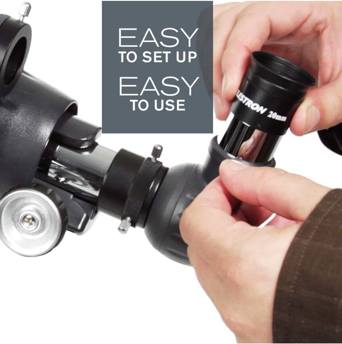 Celestron 21061 AstroMaster 70AZ Refractor Astronomical Telescope Dark Blue