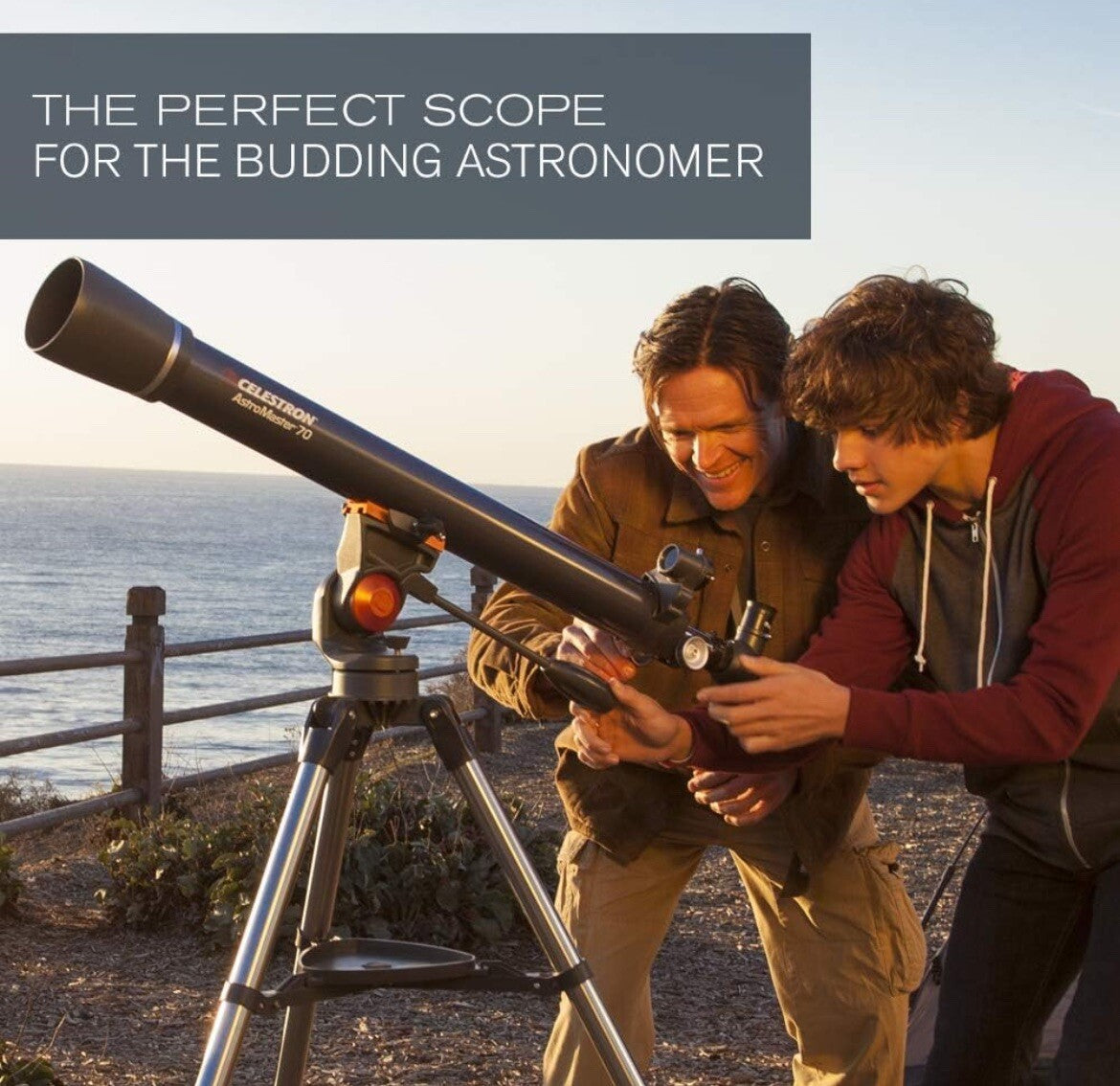 Celestron 21061 AstroMaster 70AZ Refractor Astronomical Telescope Dark Blue