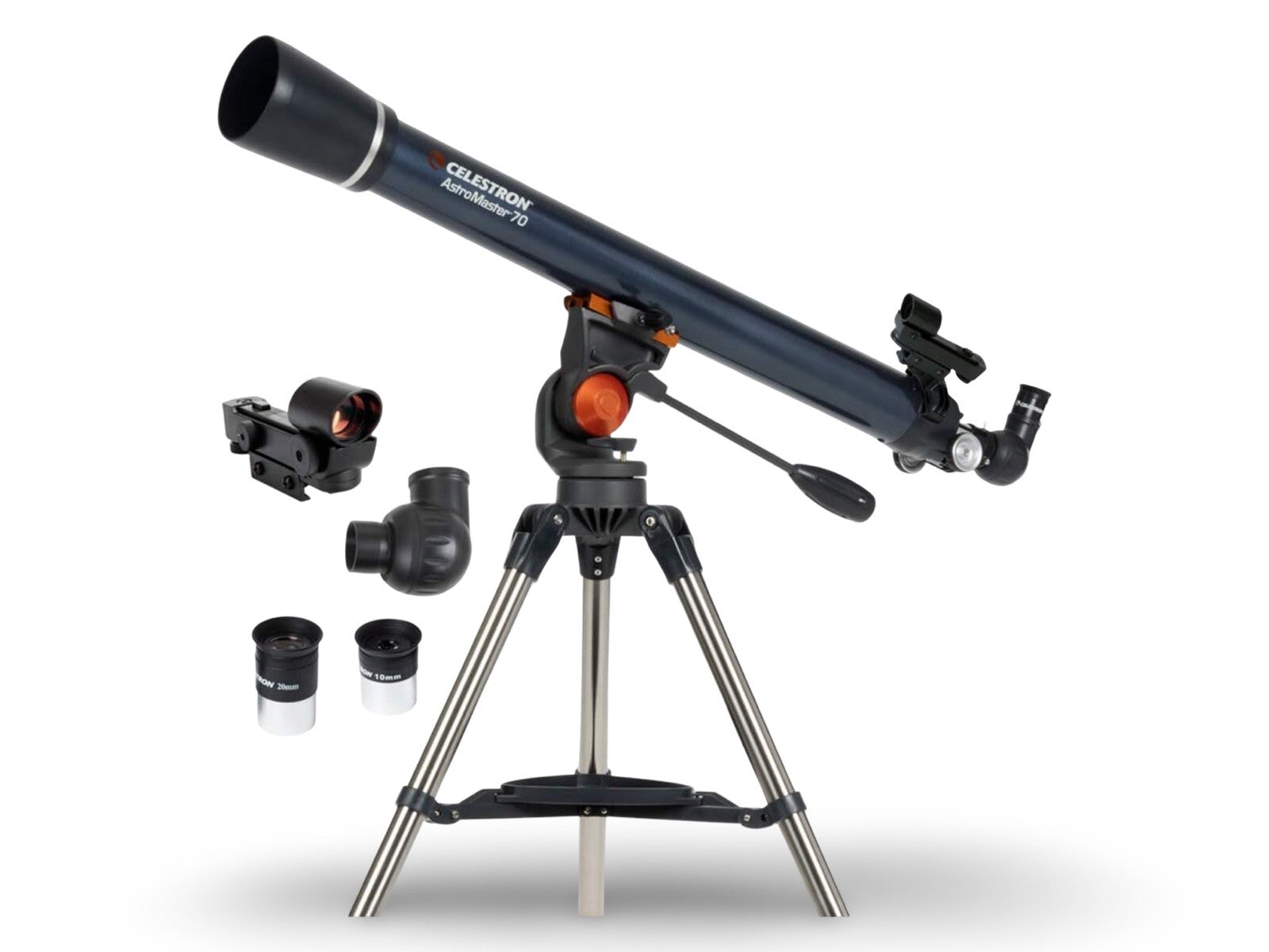 Celestron 21061 AstroMaster 70AZ Refractor Astronomical Telescope Dark Blue