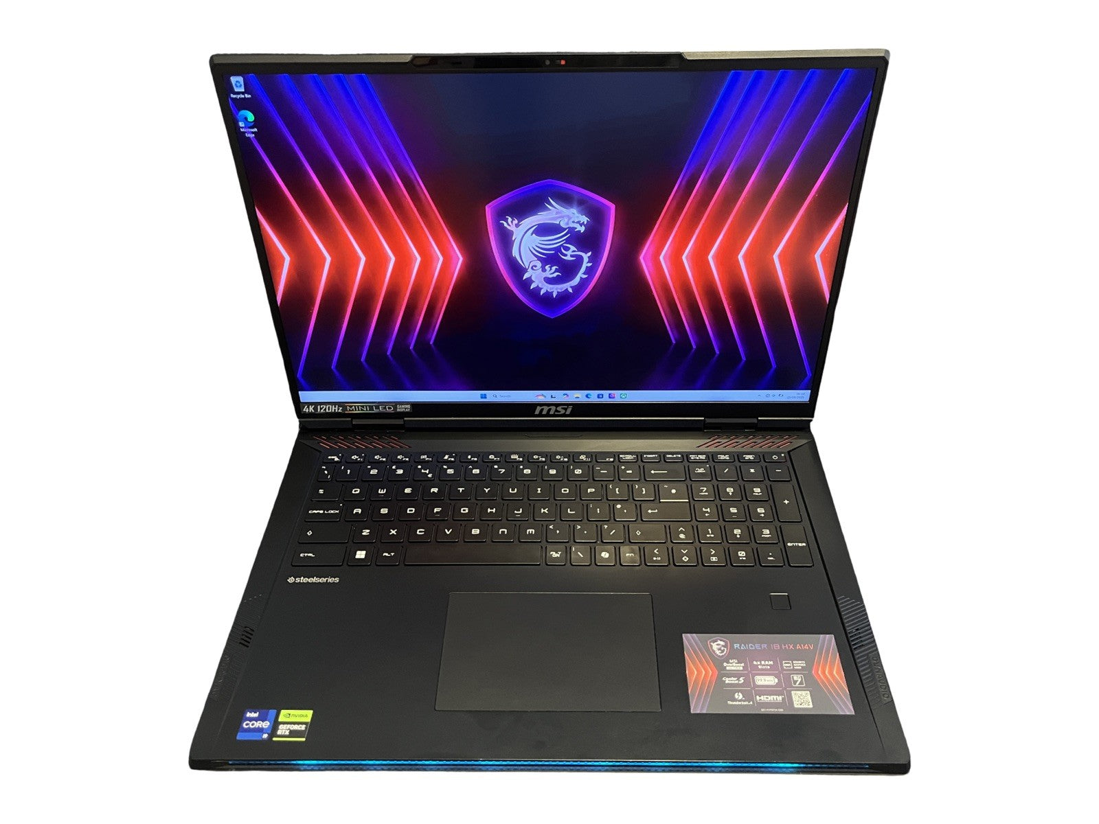 MSI Raider 18 HX A14VHG 18" 4K Gaming Laptop Intel i9 32GB RAM 2TB SSD RTX 4080