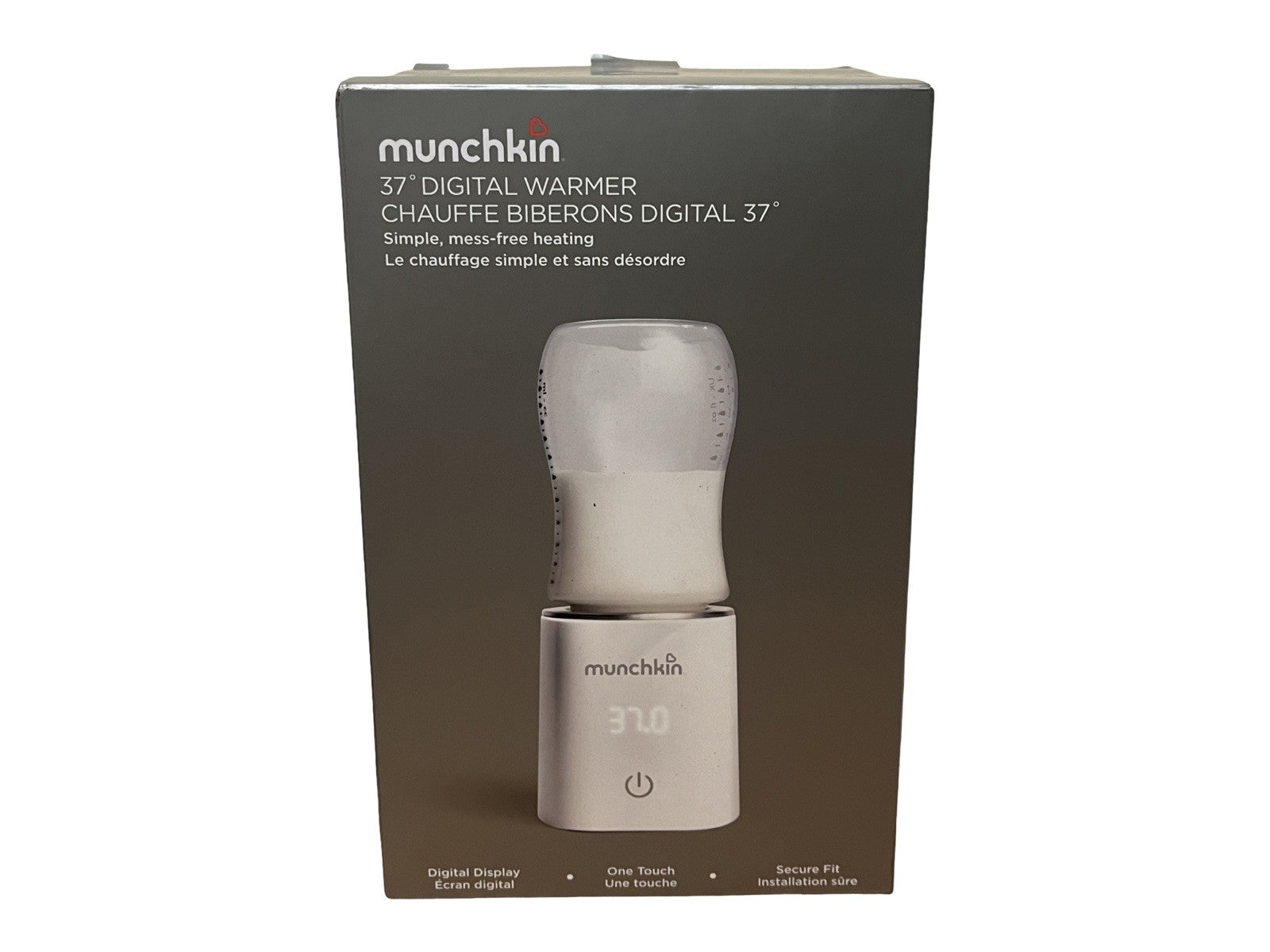 Munchkin 37° Digital Bottle Milk Warmer Perfect Temperature Every Time White