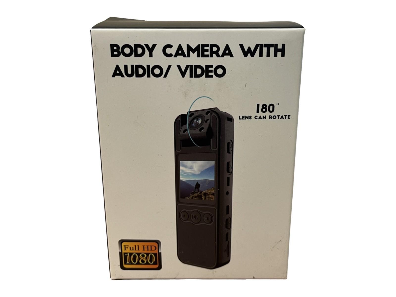 Kaysunlink 1.4” Screen Body Camera with Audio and Auto Video Night Vision 1080P