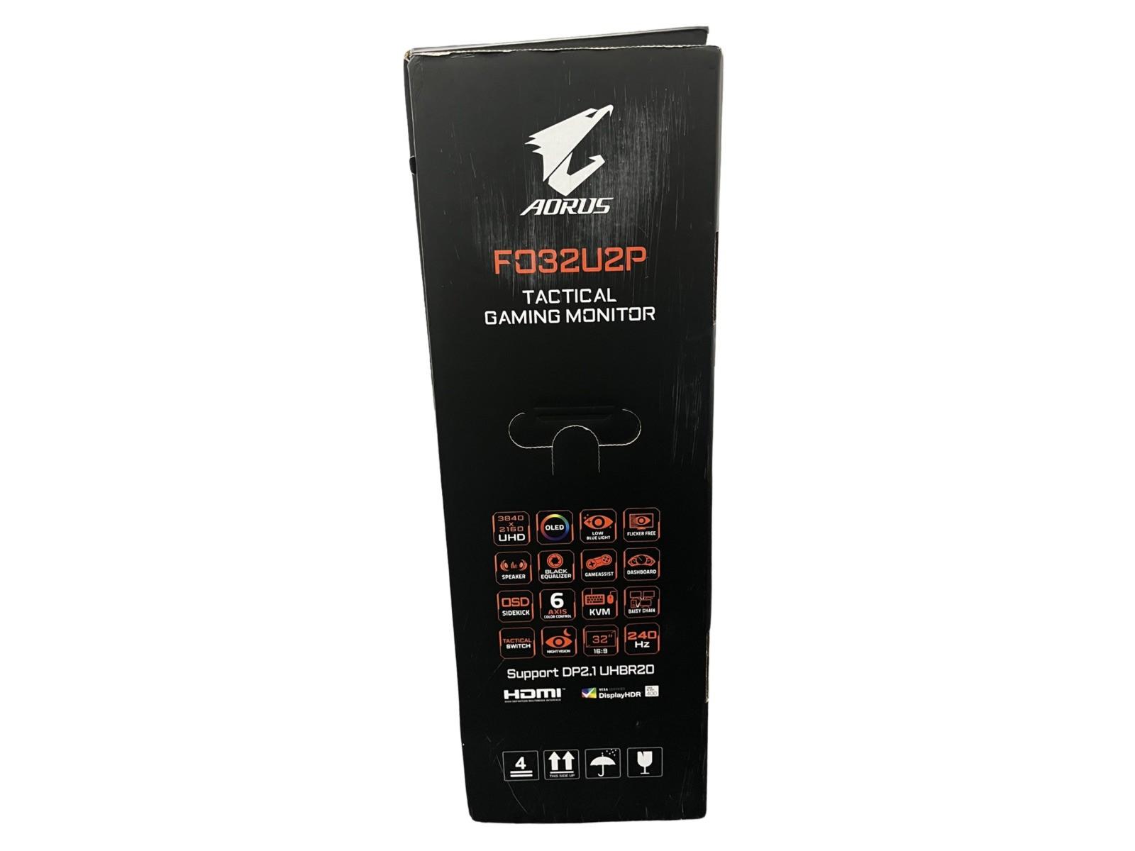 Gigabyte AORUS FO32U2P 32” QD-OLED Flat Gaming Monitor 240Hz 3YRS WARRANTY