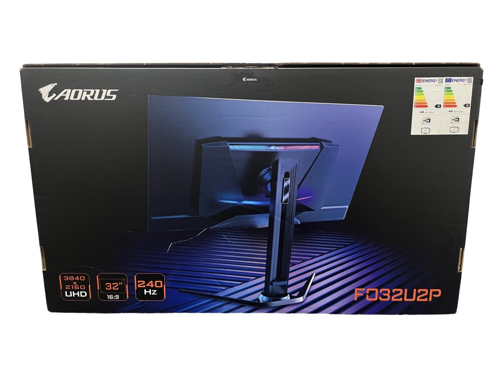 Gigabyte AORUS FO32U2P 32” QD-OLED Flat Gaming Monitor 240Hz 3YRS WARRANTY