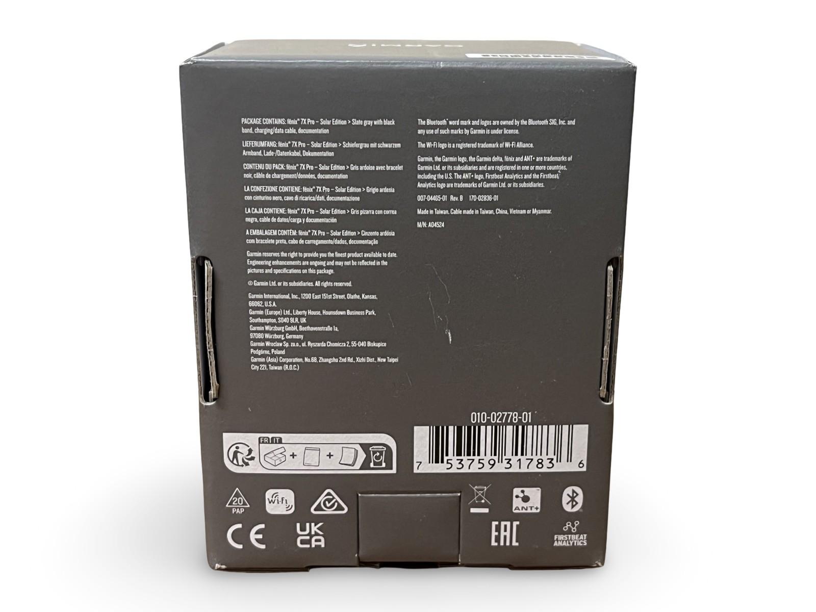 Garmin Fenix 7X Pro Premium Multi-Sport GPS Watch Solar Edition 51mm