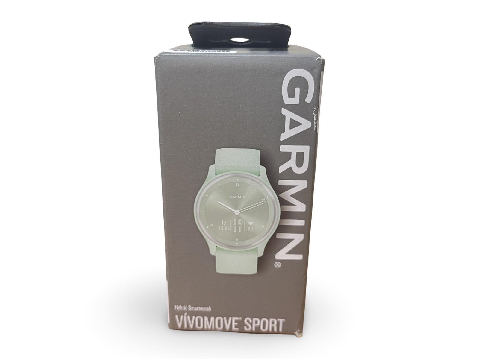 Garmin Vivomove Sport Hybrid Smartwatch Cool Mint/Silver