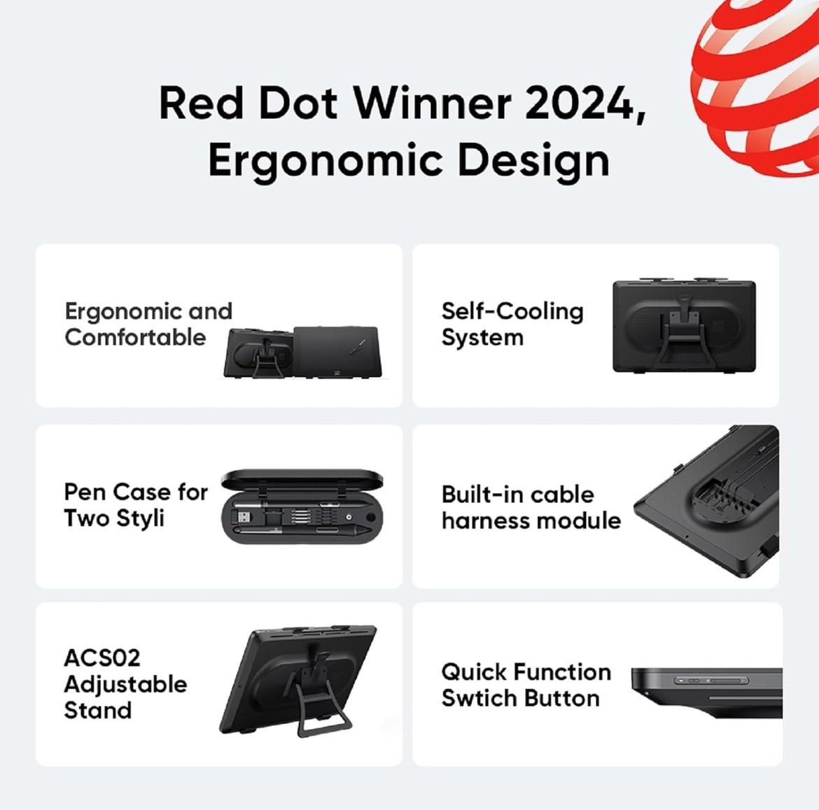 XP Pen Artist Pro 24 Gen2 23.8” 165Hz 2.5K QHD