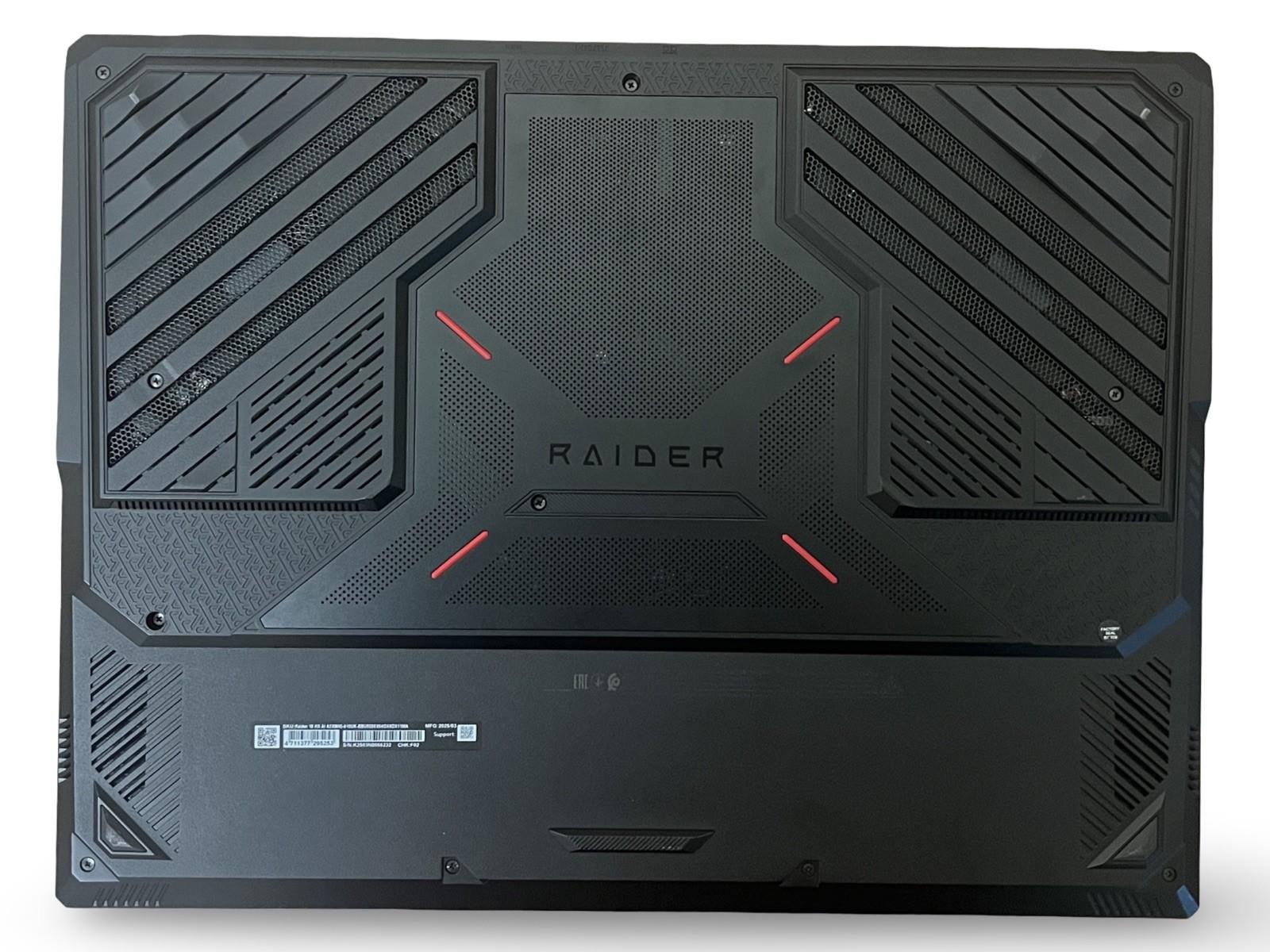MSI Raider 18HX AI A2XWIG 18” MiniLED Ultra 9 285HZ RTX 5080 64GB RAM 4TB SSD