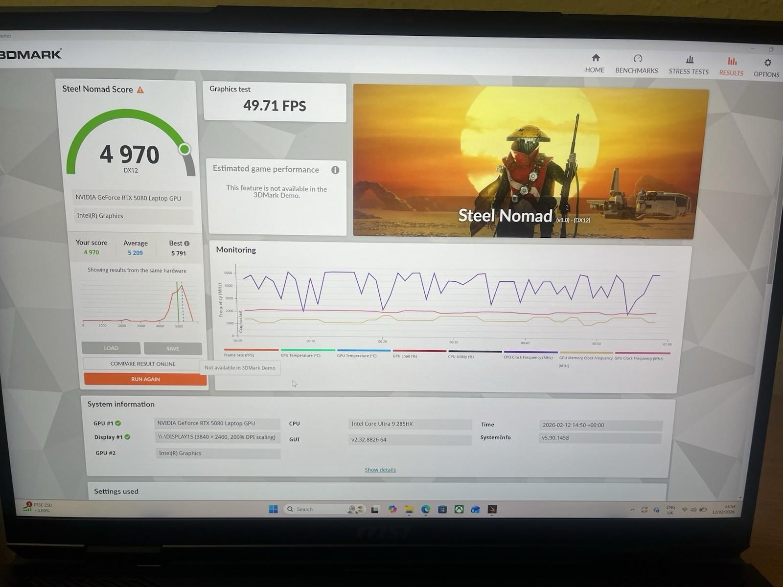 MSI Raider 18HX AI A2XWIG 18” MiniLED Ultra 9 285HZ RTX 5080 64GB RAM 4TB SSD