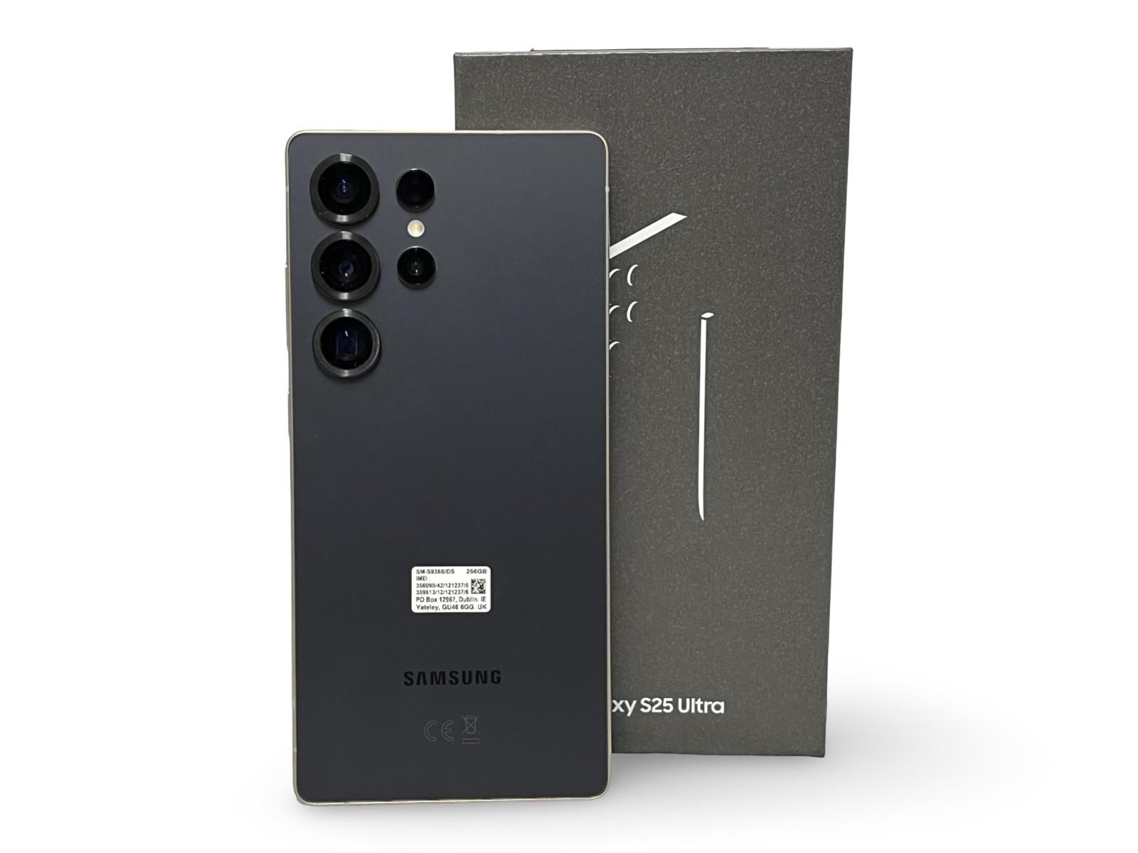 Samsung Galaxy S25 Ultra SM-S938B/DS Titanium Black 256GB Unlocked GRADE A