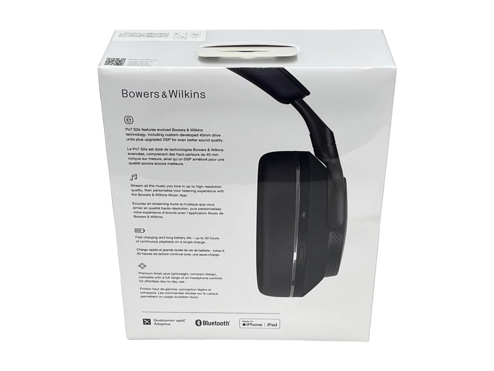 Bowers & Wilkins PX7 S2e Noise Cancelling Wireless Headphones Anthracite Black