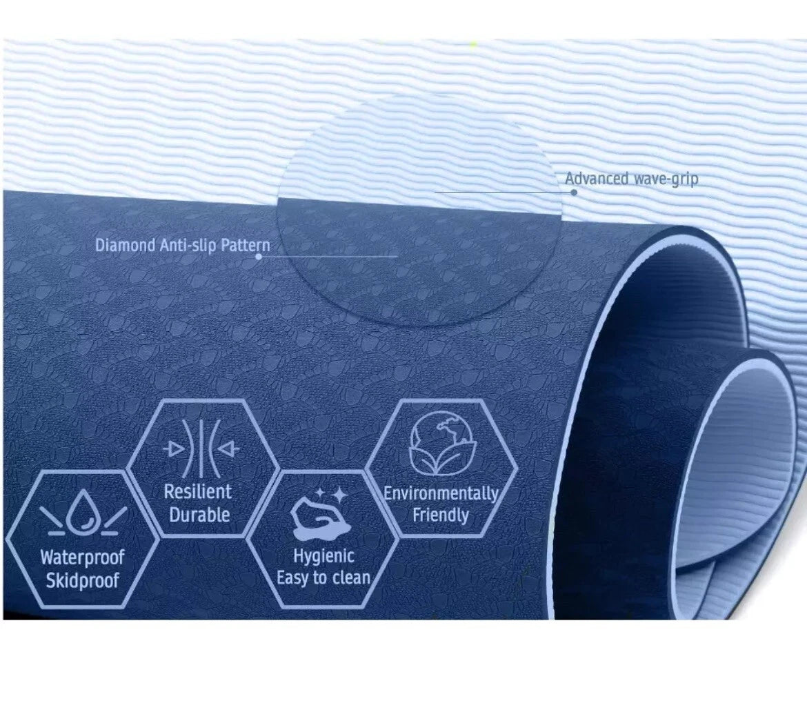 Proga Eco TPE Yoga Mat with Bag – Non-Slip & Premium Quality