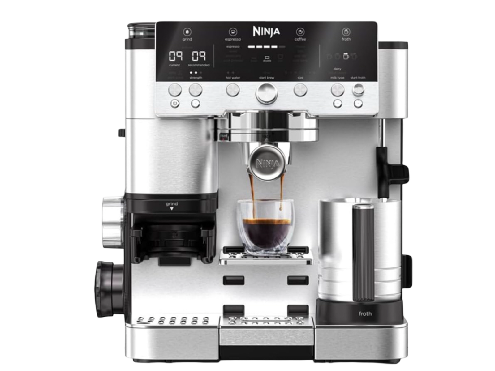 Ninja Luxe Café Premier Bean to Cup Coffee Machine ES601UK Silver or Black NEW