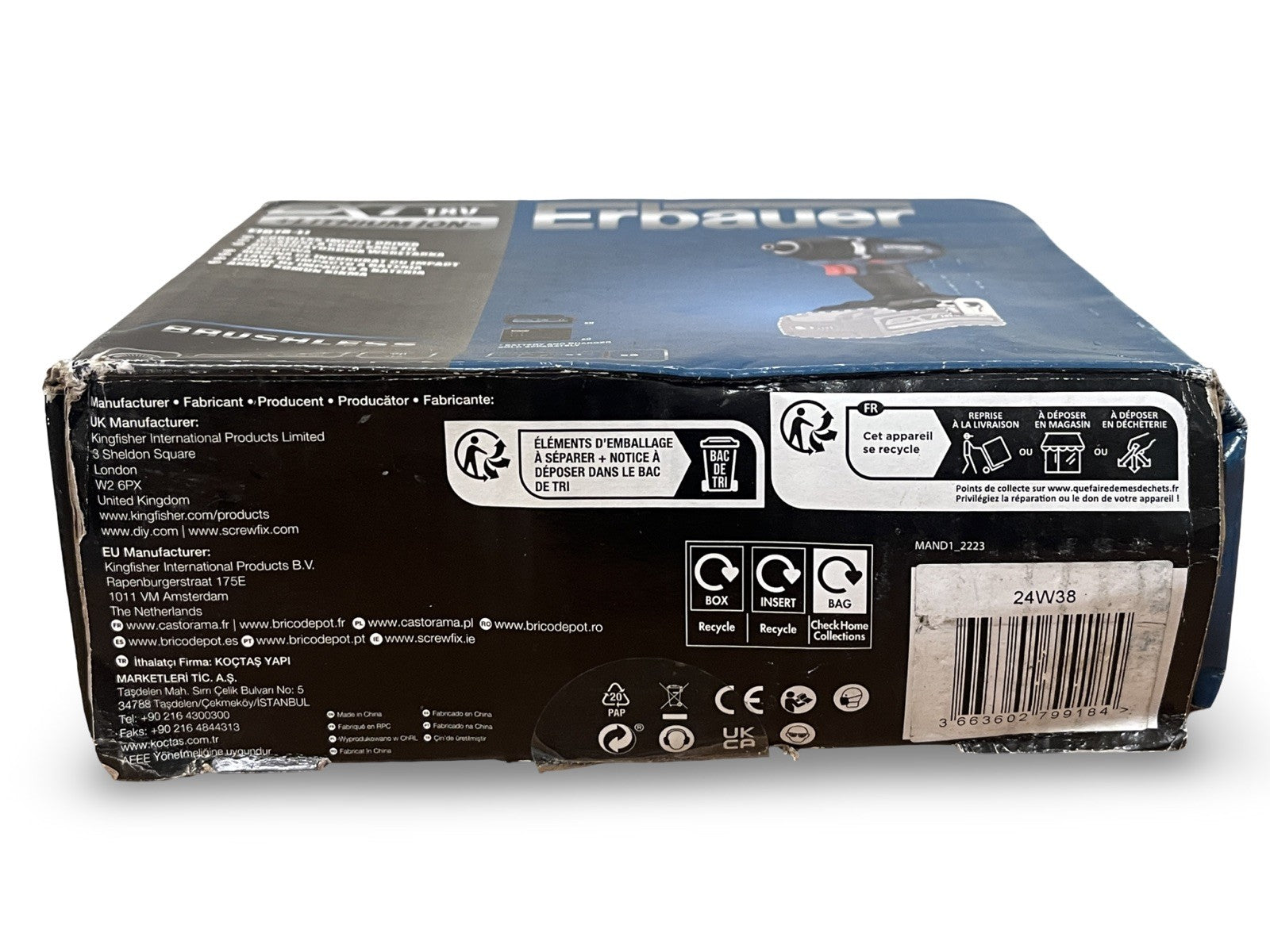 Erbauer EXT 18V Brushless Cordless Impact driver (Bare Tool) - EID18-Li