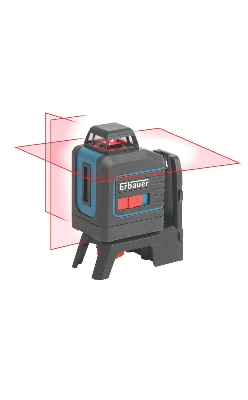 Erbauer 20m Red Cross Line Self-Levelling Laser Level Vertical & Horizontal Beam