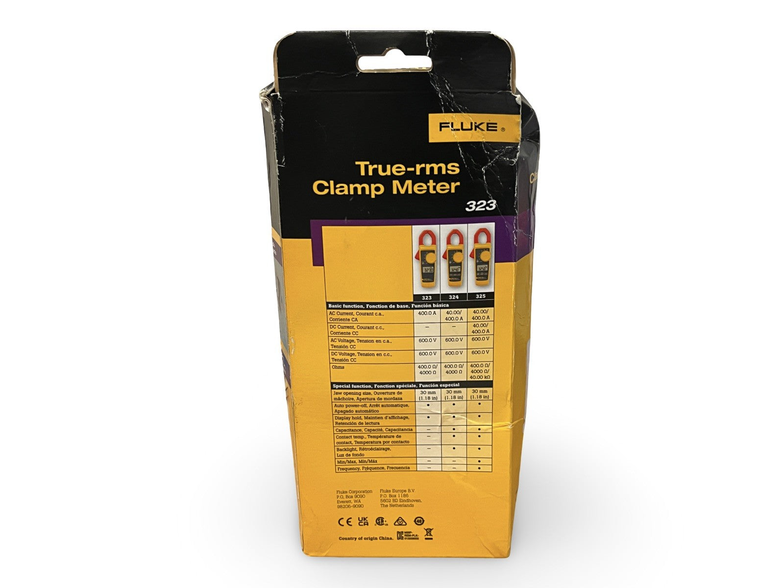 Fluke 323 True RMS Clamp Meter CAT III 600V 400A AC Current Range NEW FREE P&P