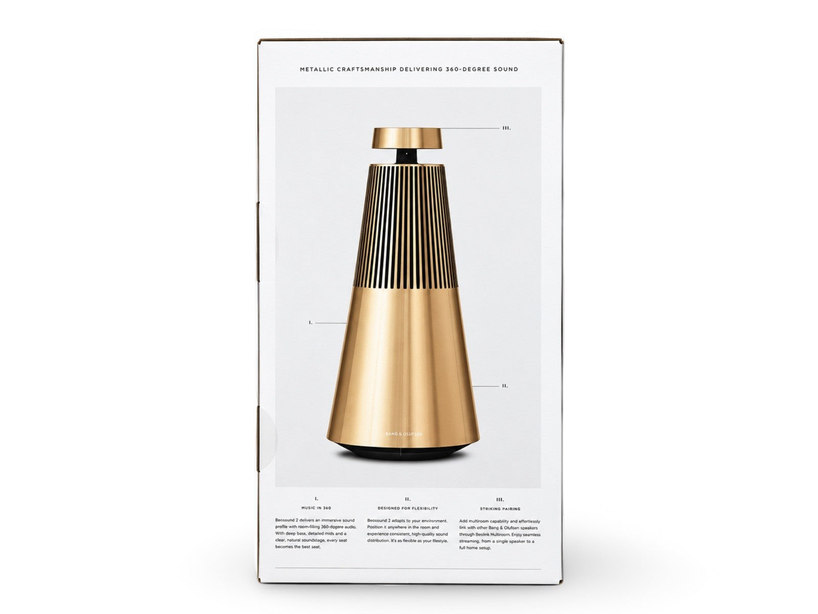 Bang & Olufsen Beosound 2 (3rd Gen) Gold Tone NEW SEALED 1YEAR WARRANTY