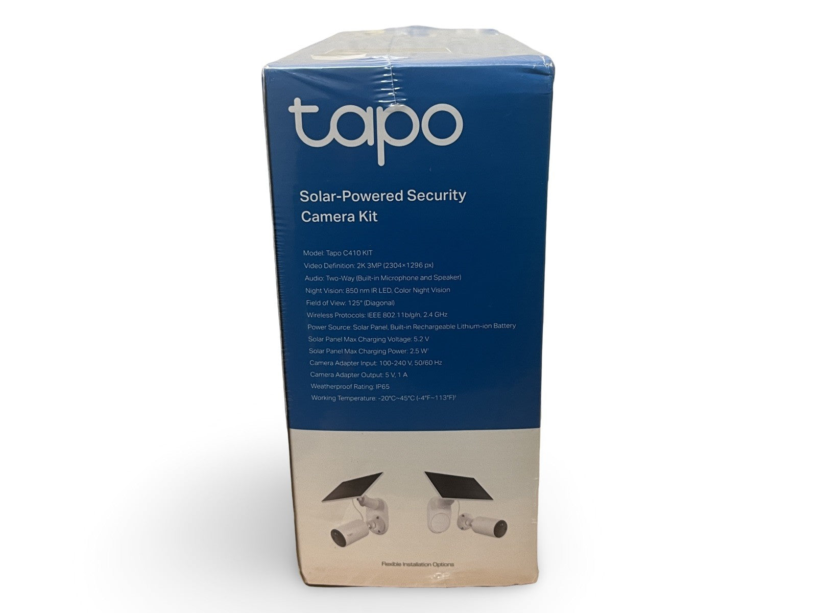 Tapo C410 Kit Solar Powered Security Camera Kit 2K Resolution Night Vision NEW