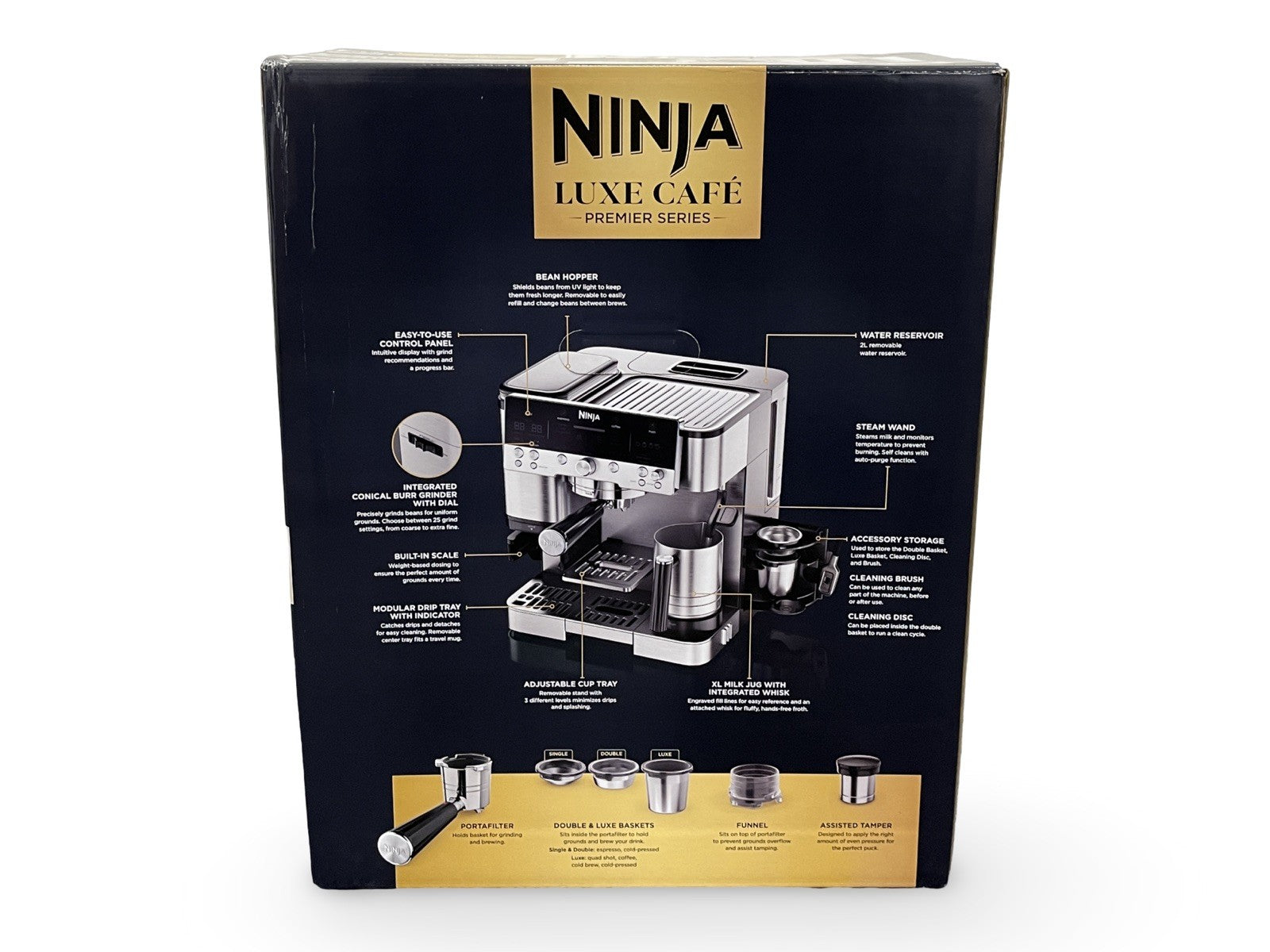 Ninja Luxe Café Premier Plus Series Espresso Machine Silver BRAND NEW SEALED