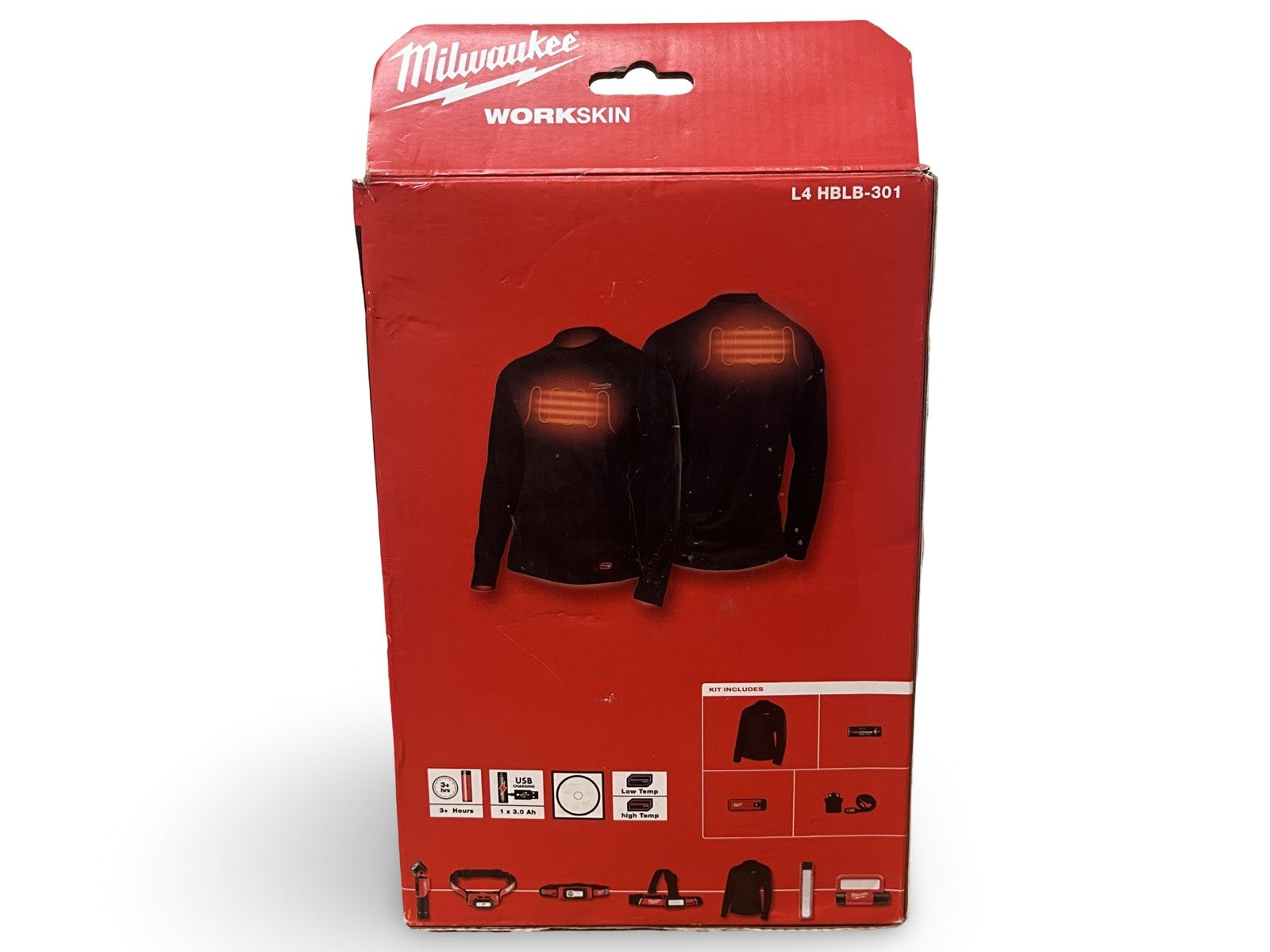 Milwaukee Workskin Heated Base Layer L4HBLB-301M Medium NEW FREE P&P