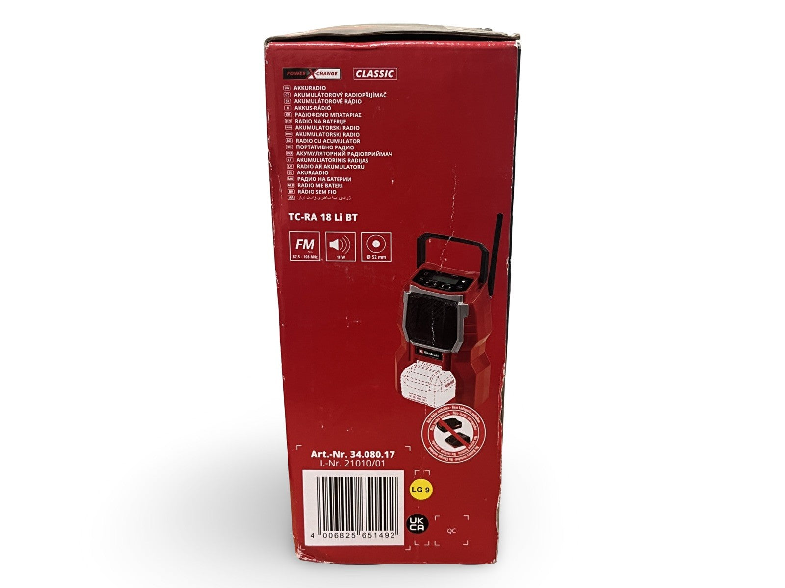 Einhell Power X-Change Cordless Radio (TC-RA 18 Li BT-Solo) Body Only NEW