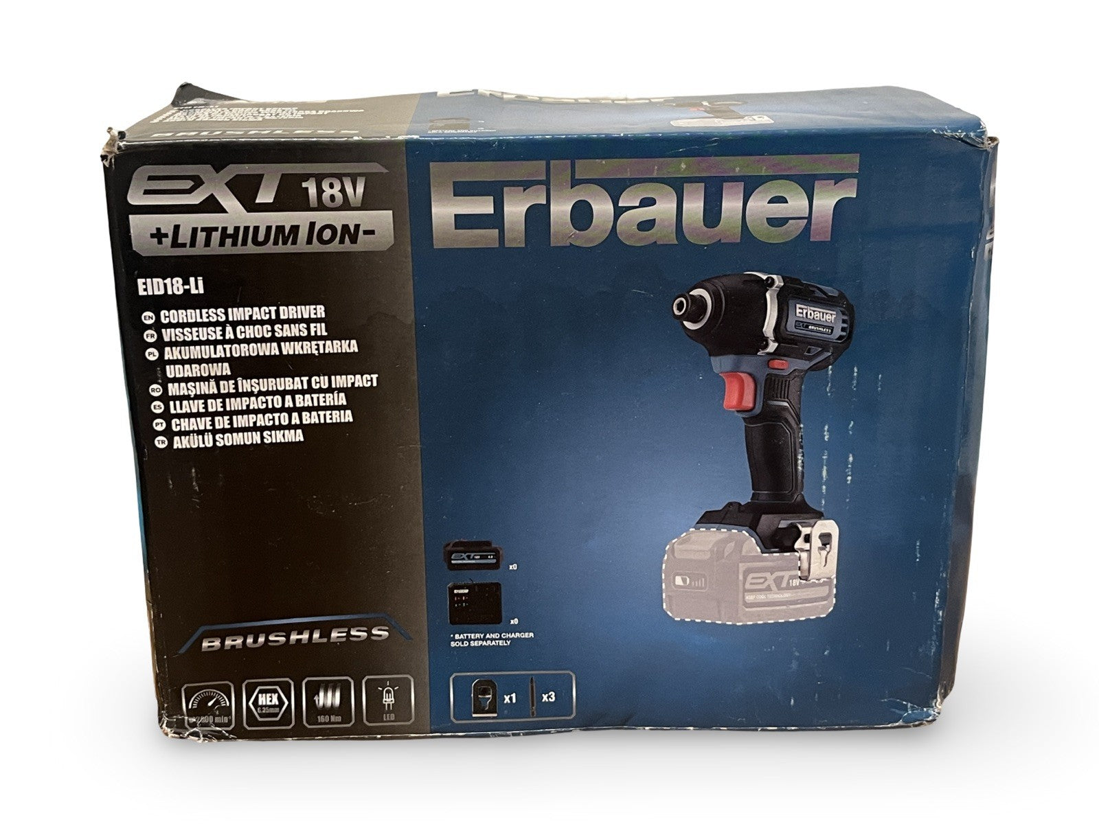 Erbauer EXT 18V Brushless Cordless Impact driver (Bare Tool) - EID18-Li