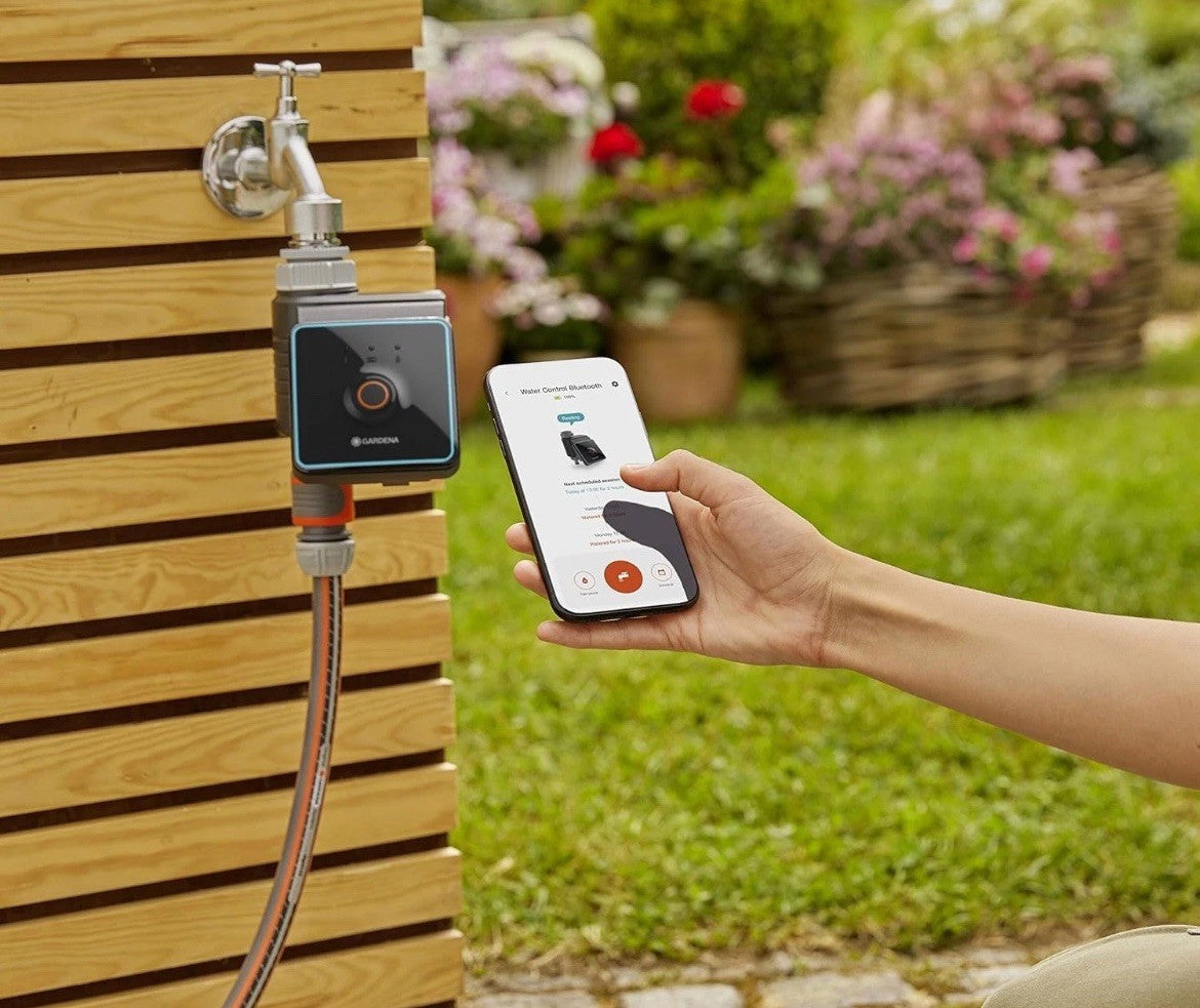 Gardena Water Control Bluetooth App-Controlled Automation 3 Schedules NEW