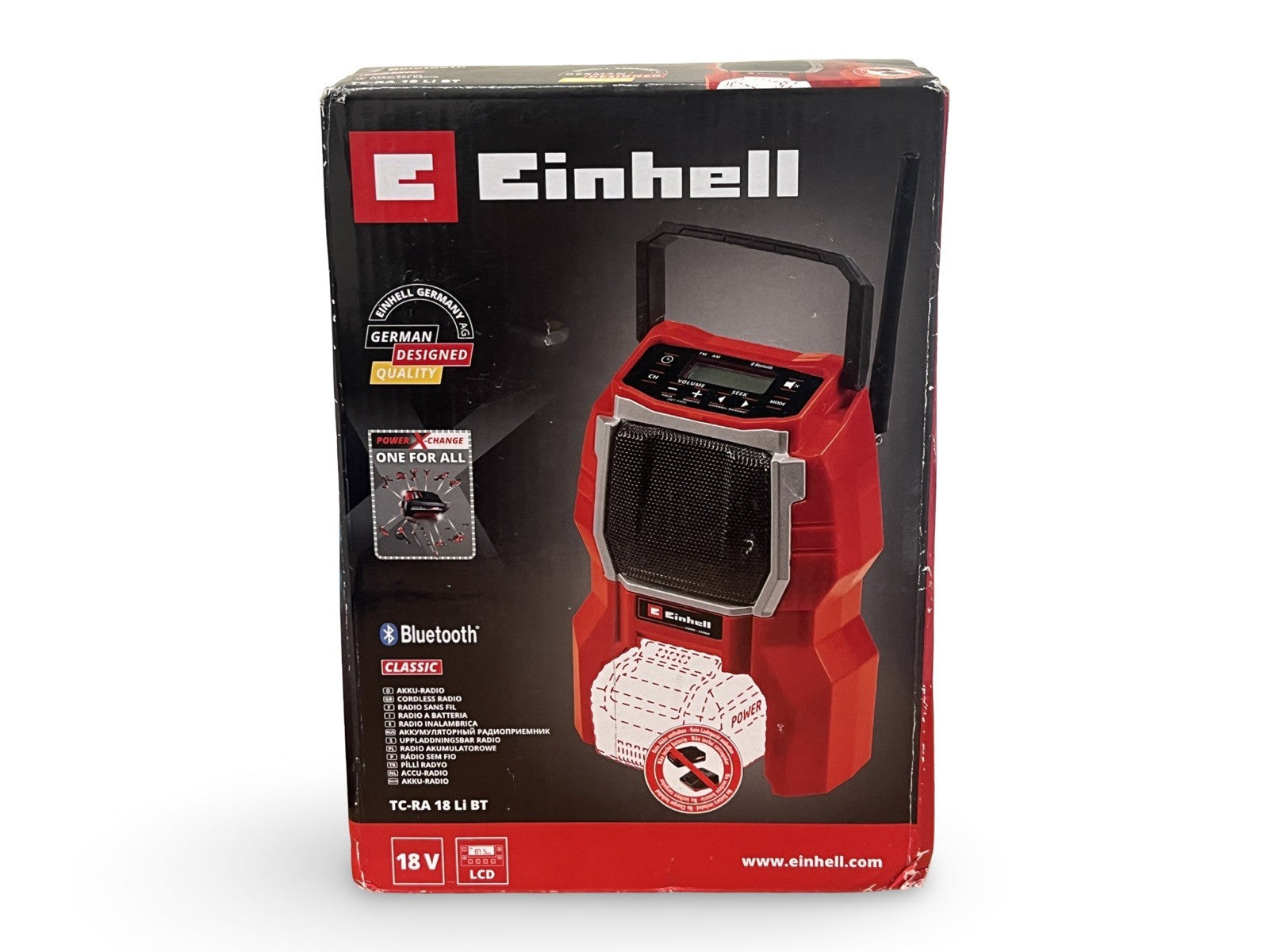 Einhell Power X-Change Cordless Radio (TC-RA 18 Li BT-Solo) Body Only NEW