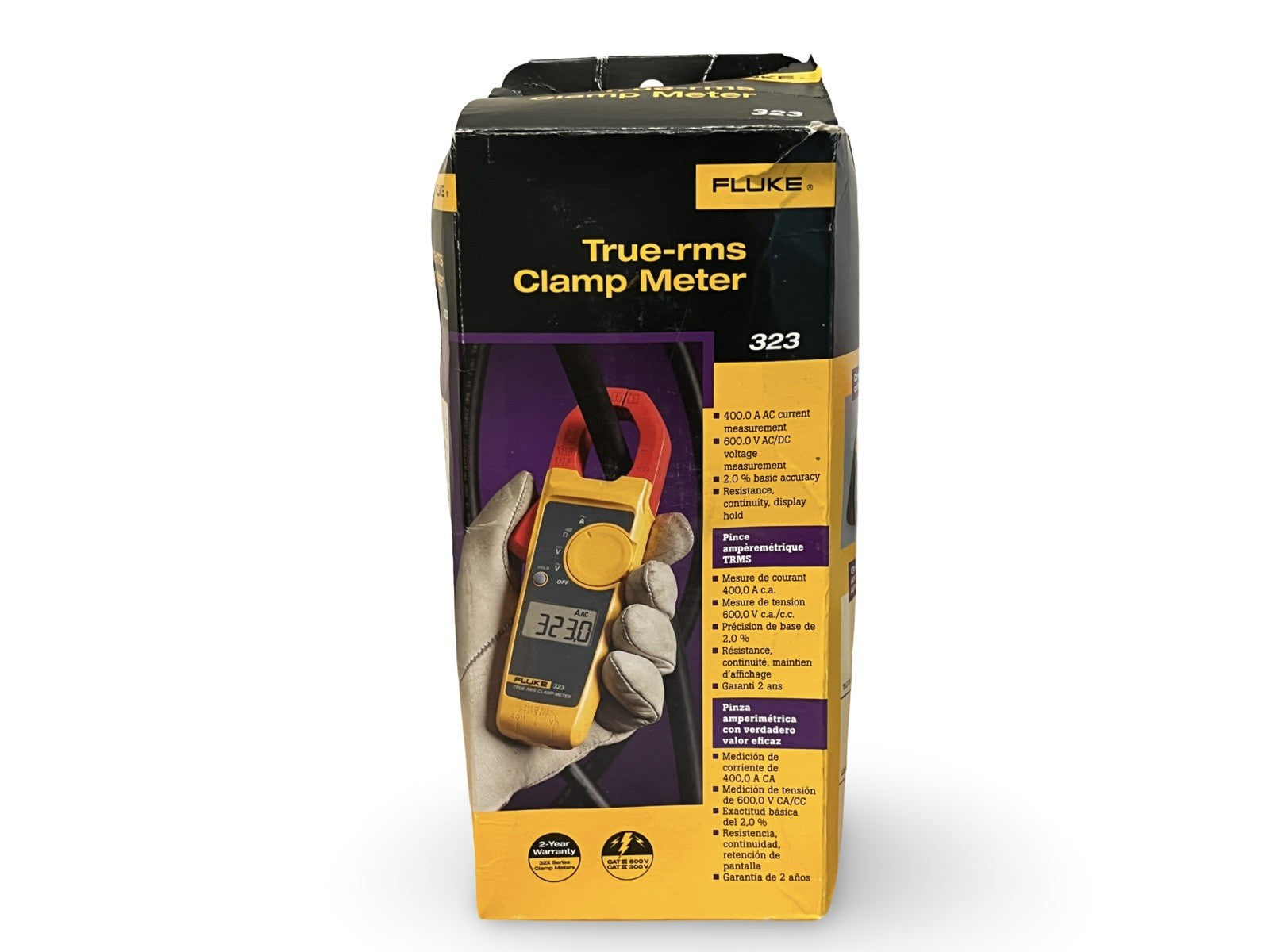 Fluke 323 True RMS Clamp Meter CAT III 600V 400A AC Current Range NEW FREE P&P