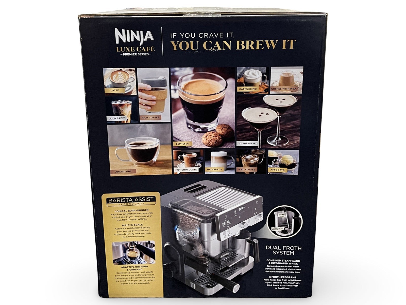 Ninja Luxe Café Premier Plus Series Espresso Machine Silver BRAND NEW SEALED