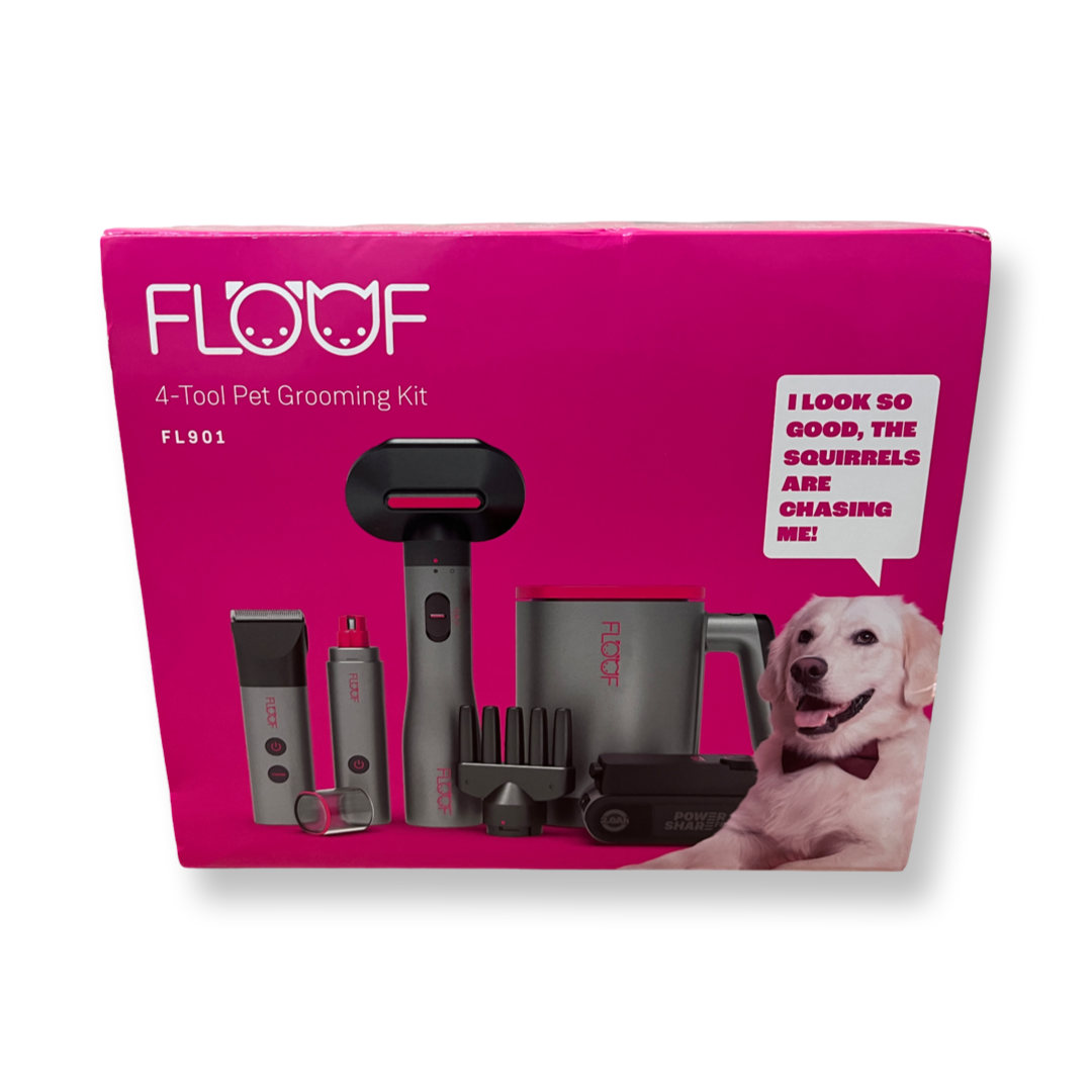 Floof 20V Pet Grooming - 4 Tool Pet Combo Full Kit with Battery and Control Hub