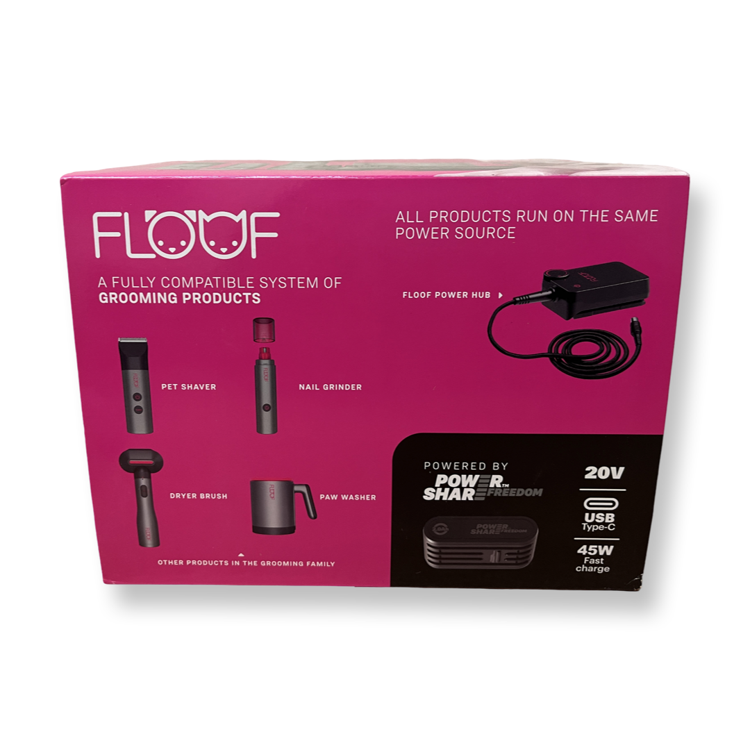 Floof 20V Pet Grooming - 4 Tool Pet Combo Full Kit with Battery and Control Hub