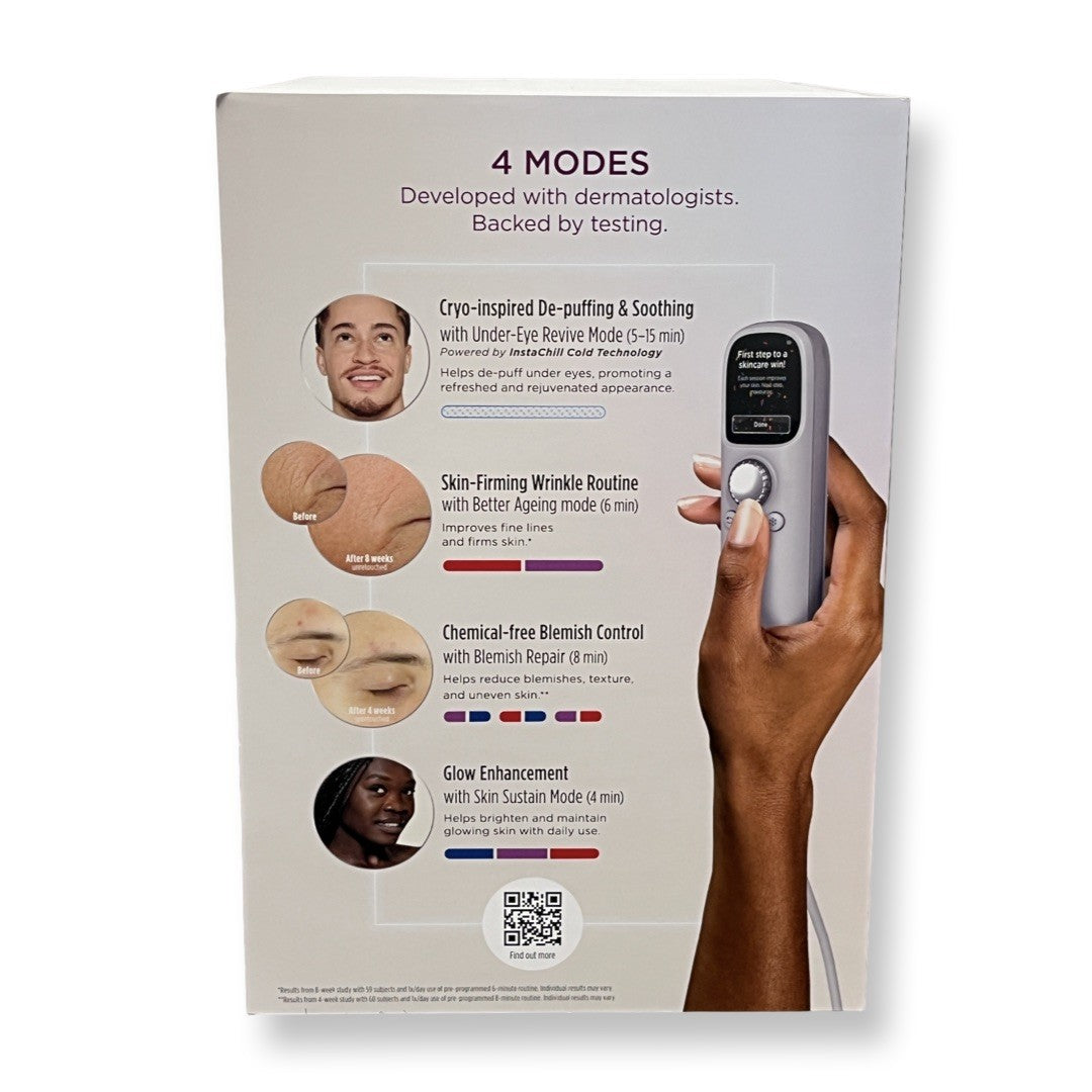 Shark CryoGlow Under-Eye Cooling & LED Anti-Ageing & Blemish Repair Mask Lilac