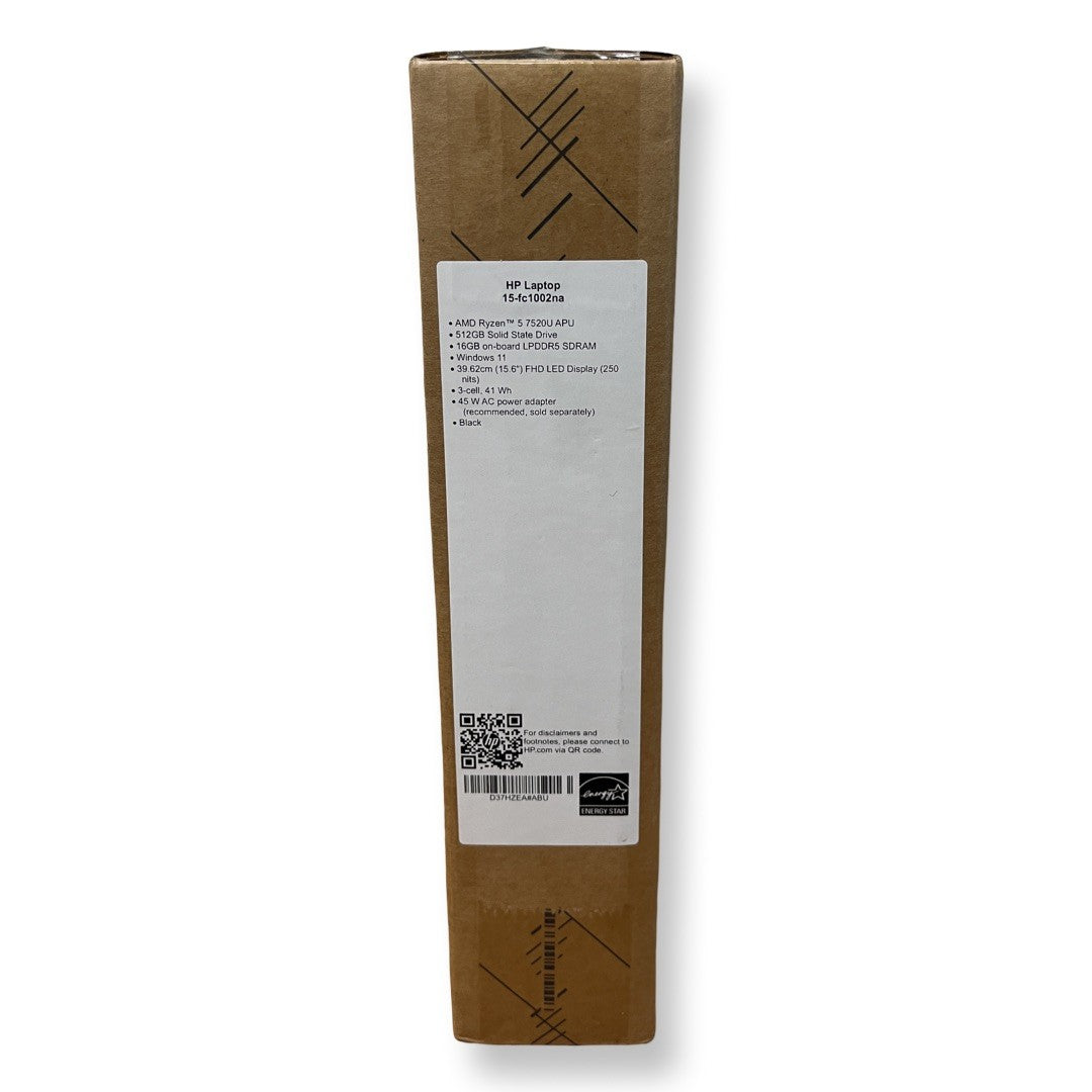 HP 15-fc1002na 15” AMD Ryzen™ 5, 16GB, 512GB, FHD NEW SEALED HP WARRANTY