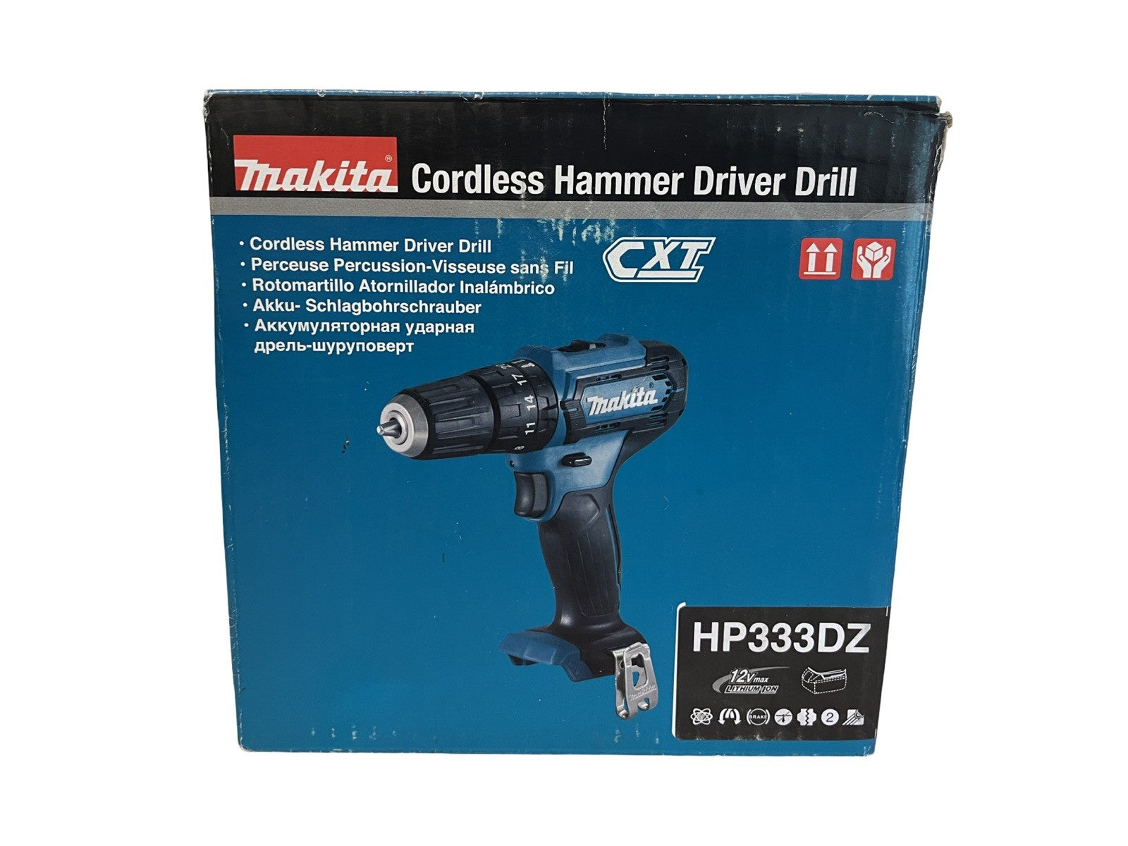 Makita HP333DZ 10.8v / 12v MAX CXT Slide Combi Drill Body Only NEW FREE P&P