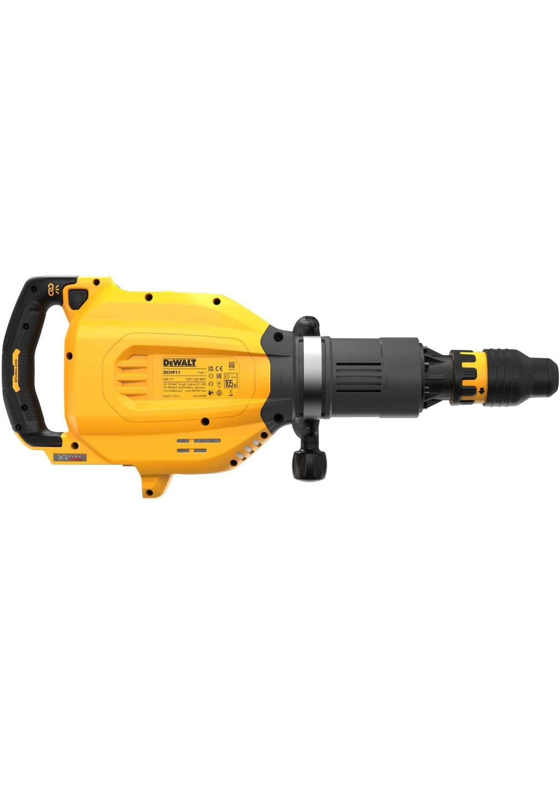 DeWalt DCH911 54V XR FLEXVOLT 11kg SDS-MAX Brushless Demolition Hammer Bare NEW